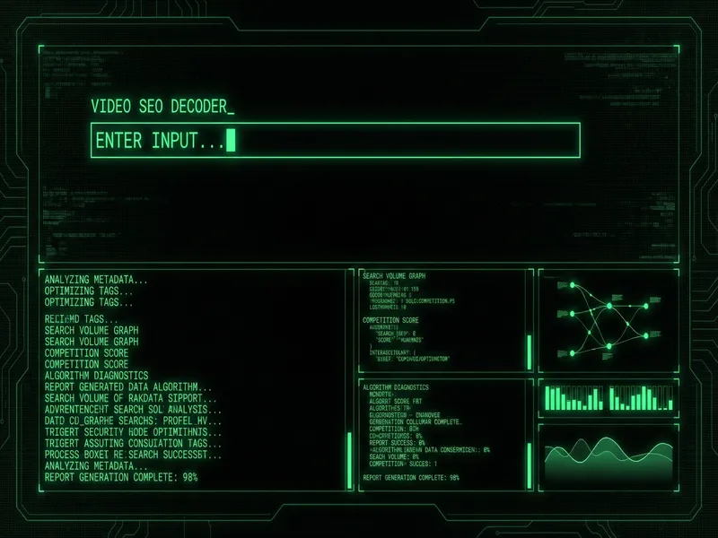 小马拉大车 视频SEO解码室诊断终端